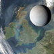 Illustration for article titled Saturns Moon Enceladus, to Scale